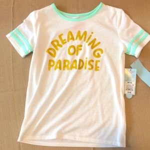 Unused Dreaming of Paradise Cat & Jack Pajama Top
